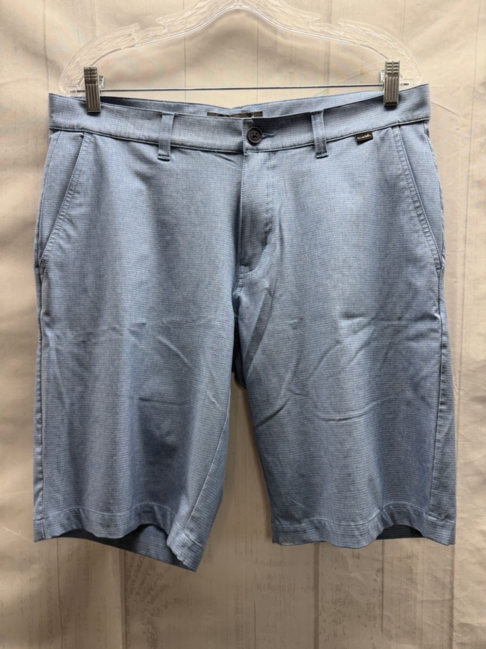 Travis Mathew Blue Sand Harbor Flat Front Golf Shorts Size 34
